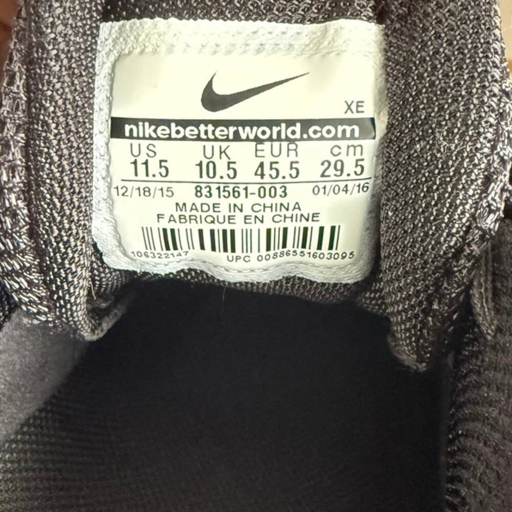 Nike Zoom Winflo 3 Sneaker Grey/Green Men Running Sneakers - SZ 11.5 - Picture 10 of 11
